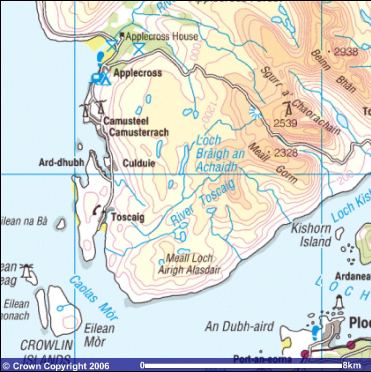 map of Applecross area