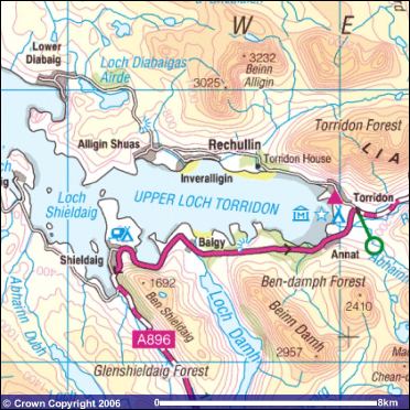 map of Loch Torridon